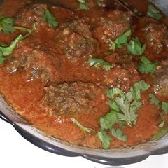 Palak kofta curry A picture of Palak kofta curry.