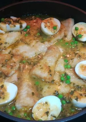 Una foto de Mero en salsa