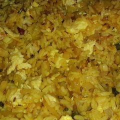 A picture of Phodincha bhat / tadke voila rice.
