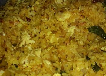 Easy Recipe Phodincha bhat  tadke voila rice Practical Delicious