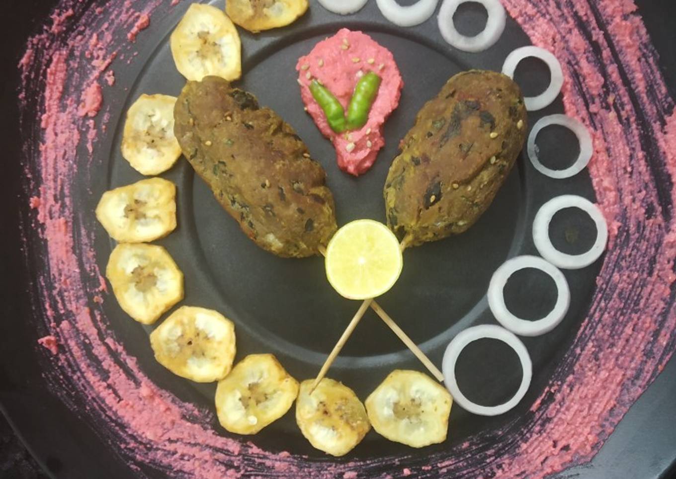 Banana ChickPeas Kebaab