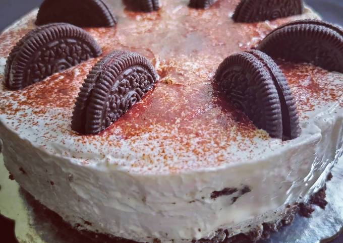 Steps to Prepare Homemade Oreo chessecake