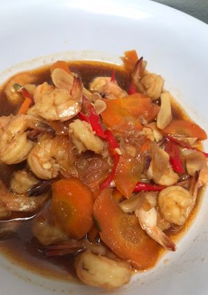 Foto resep Udang saus tiram
