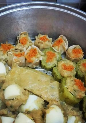 Foto resep Siomai campur dari olahan udang, ayam, ikan mujair 😊😊