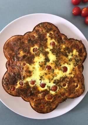 Une photo de Clafoutis aux tomates cerises 🍅
