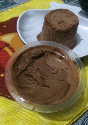 Foto resep Chocolate ice cream(Es krim coklat lembut homemade)