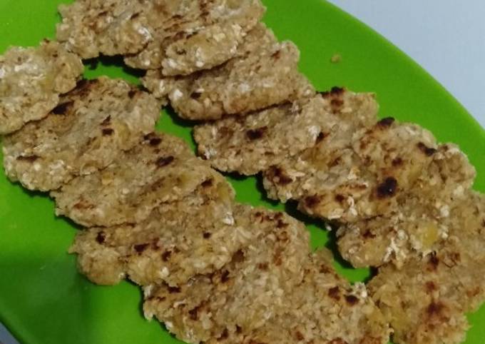 Banana oat cookies 🍌 #ResepPertamaku