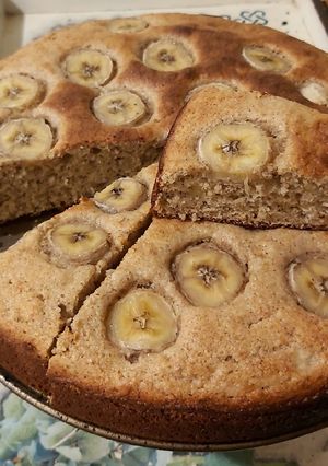 Una foto de Bizcochuelo de banana integral 🍌