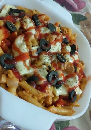 A picture of Tomato Creamy Pasta 😋😋😋😋😋.