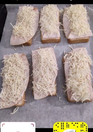 Une photo de Tartines au jambon