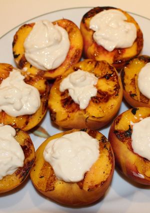 A picture of Grilled Peaches.