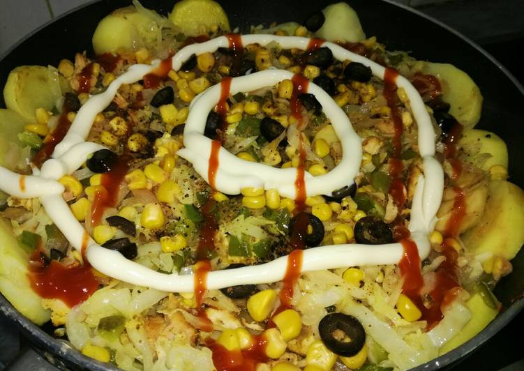 Recipe of Baked potato pizza in A Minutes for Mom