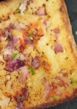 A picture of Bread pizza.
