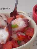 Pipirrana con pulpo