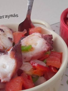 Una foto de Pipirrana con pulpo