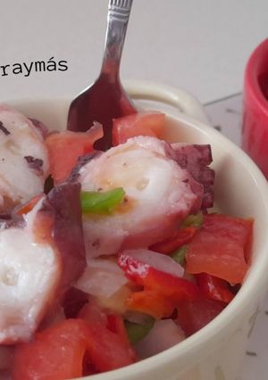 Una foto de Pipirrana con pulpo