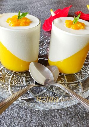 A picture of Mango Panna Cotta.