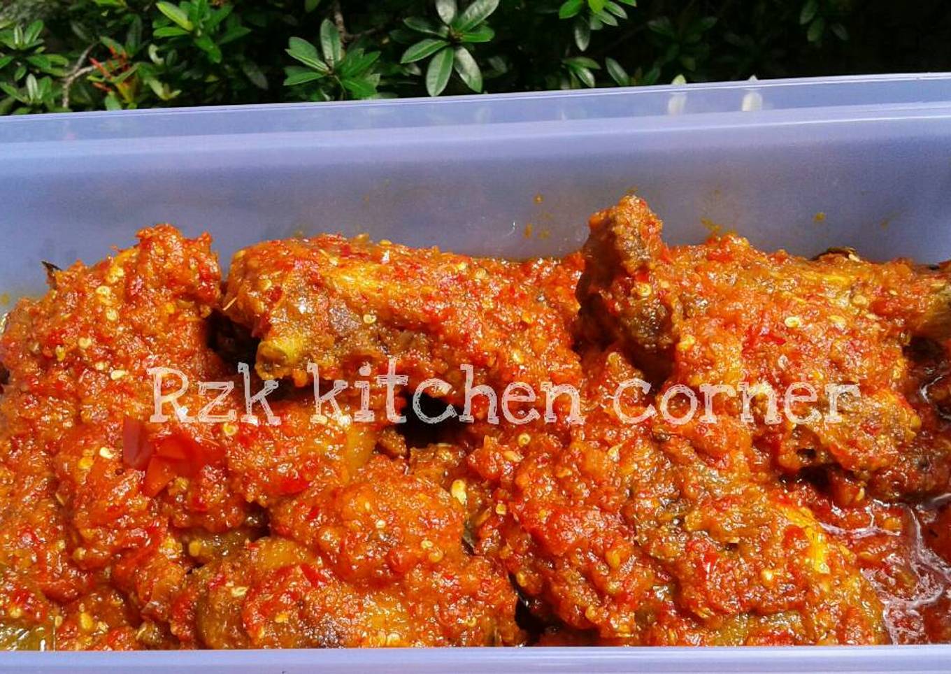 Ayam balado nipis