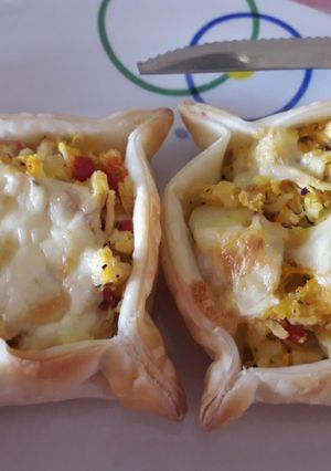 Una foto de Canastitas de pollo