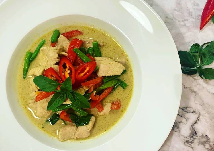 Recipe of Super Quick Homemade Thai Chicken Green Curry