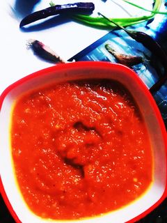चीली मोमो चटनी (Chilli momo chutney recipe in Hindi) रेसिपी मुख्य फोटो