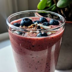A picture of Blueberry smoothie.