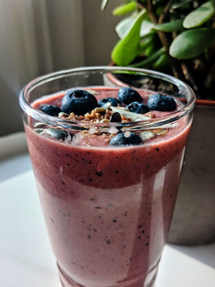 A picture of Blueberry smoothie.