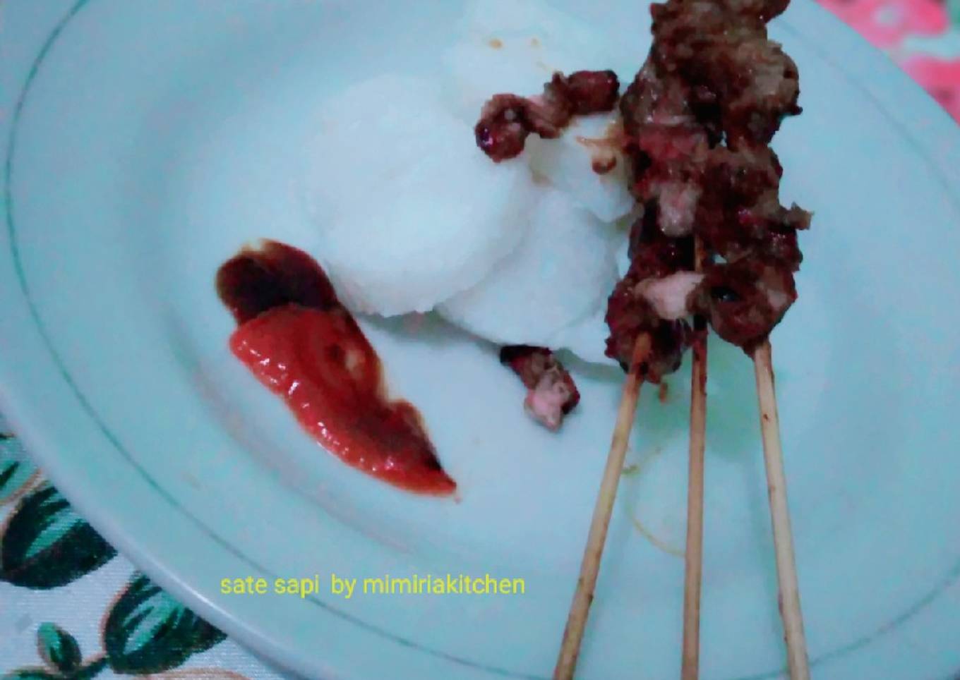 Sate sapi sederhana
