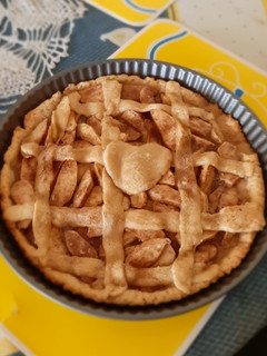 Una foto de Kuchen de manzana