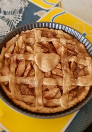 Una foto de Kuchen de manzana