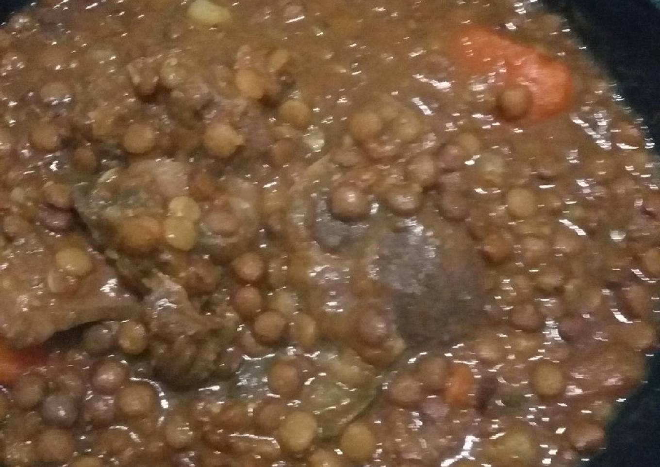 Guiso de lentejas de la abu