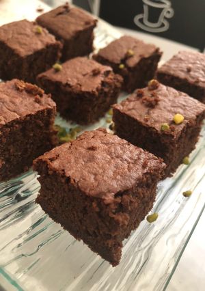 Une photo de Fondant au chocolat et à la courgette