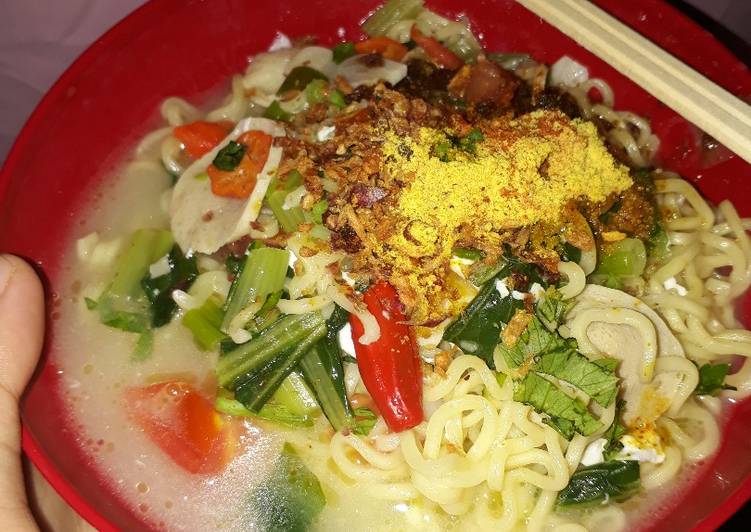 Resep: Mie instan kuah Sederhana Dan Enak