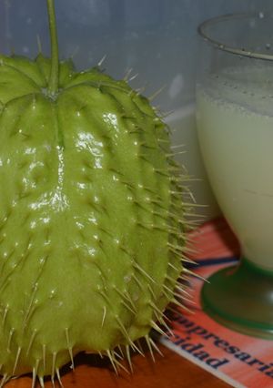 Una foto de Jugo de chayote crudo