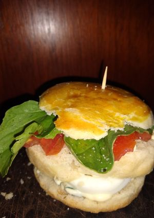 Una foto de Sándwich con pan sin levadura