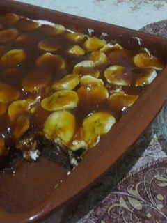 صورة لوصفة كيكة الكراميل والموز