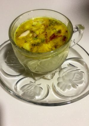 A picture of Golden milk | turmeric milk.