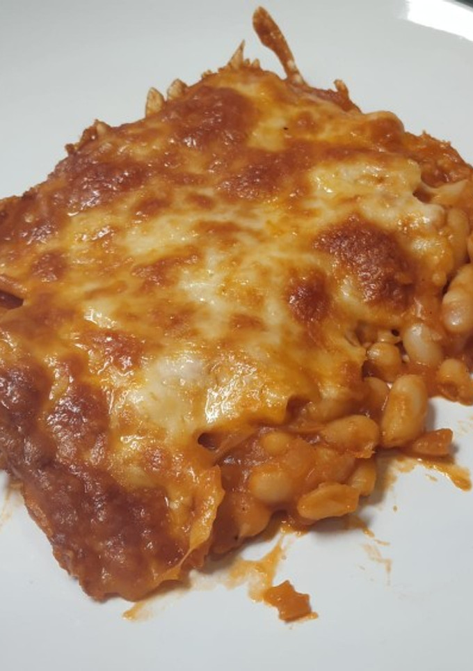 Una foto de Falsa (y deliciosa) lasagna de alubias
