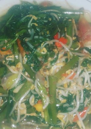 Foto resep Cah kangkung + cambah praktis dan sederhana