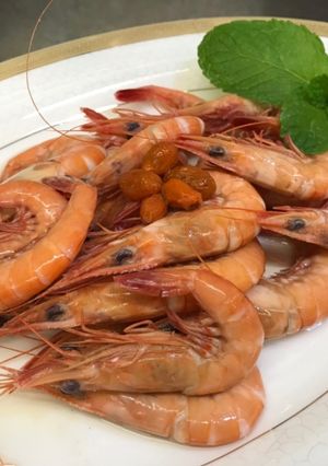 A picture of Shaoxing Drunken Shrimp (Wild Sword Shrimp from Penghu).
