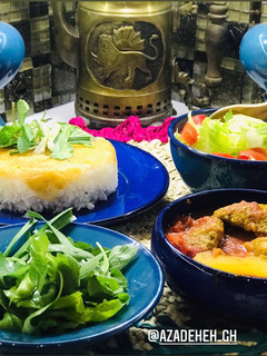 عکسی از دستور تتالی با بادمجان