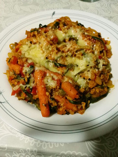 Una foto de Spaghetti de calabacín con boloñesa vegana
