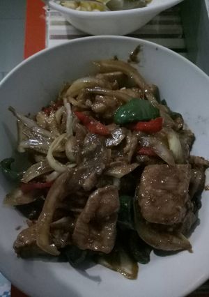 Foto resep Ayam/chicken teriyaki paprika pedas