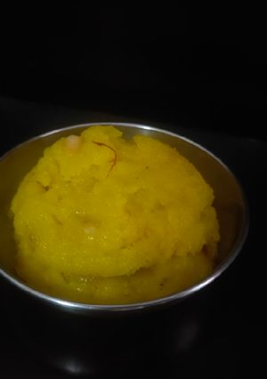 A picture of Rava Kesari.