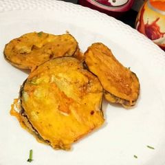 A picture of Brinjal Fritters.