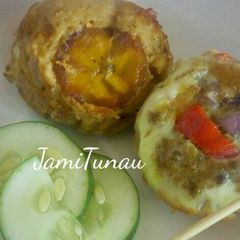 A picture of Baked moi moi.