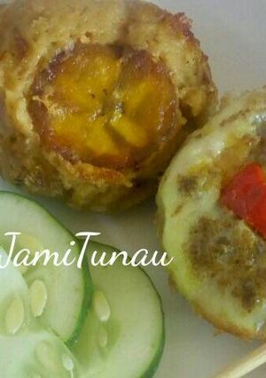 A picture of Baked moi moi.