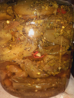 عکسی از دستور ترشی بادمجان