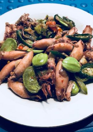 Foto resep Cumi asin cabe hijau