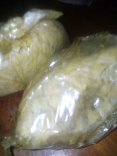 A picture of Ripe plantain Moi moi.